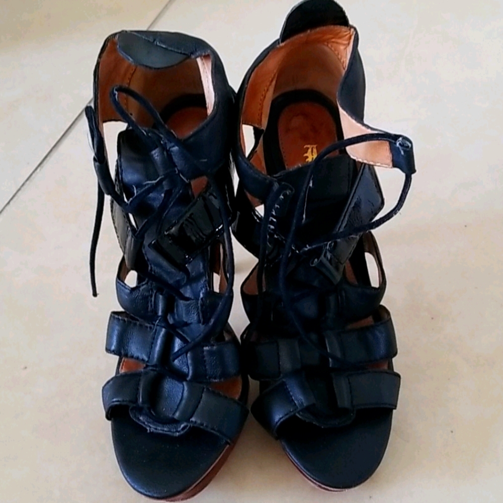 Gladiator style heels from L.A.M.B.